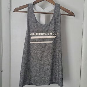 Under Armour Women's Size Medium Gray Workout Athletic Tank